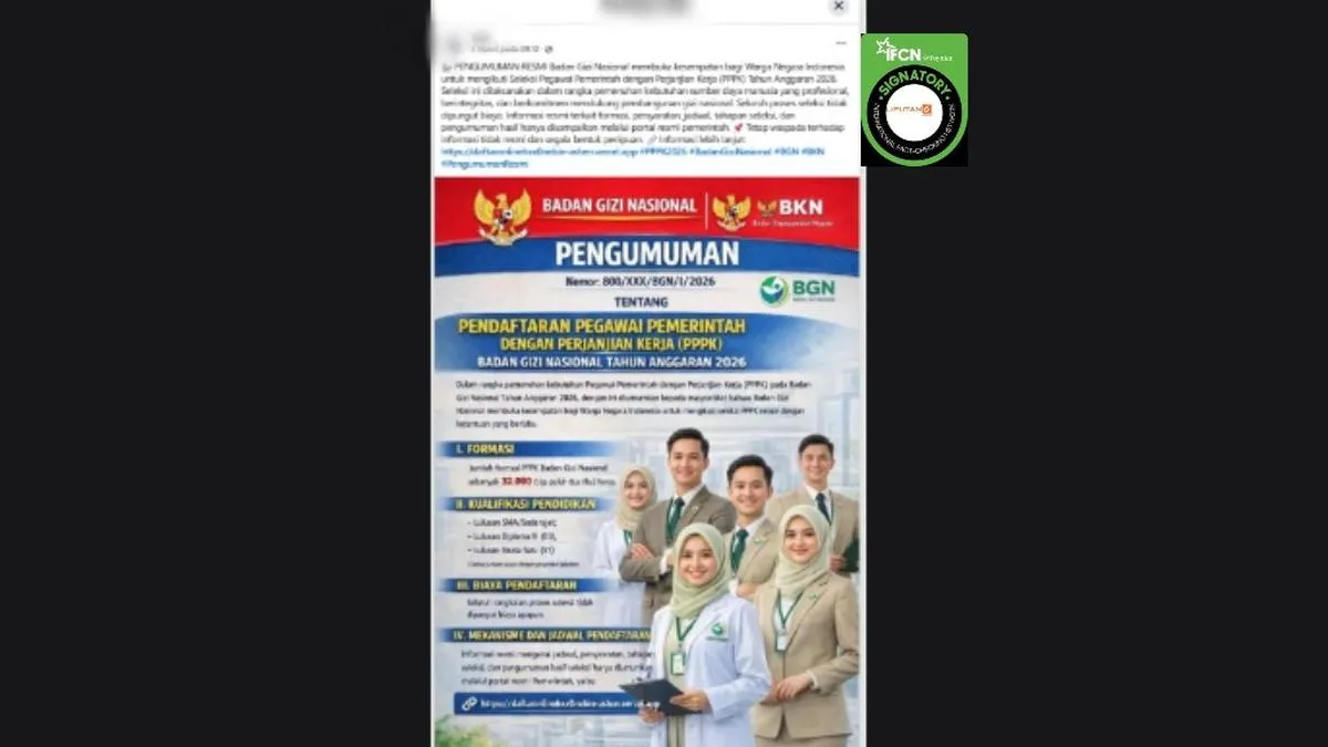 BGN Tegaskan Tautan Pendaftaran PPPK Tahap 3 2026 yang Beredar di Medsos adalah Hoaks