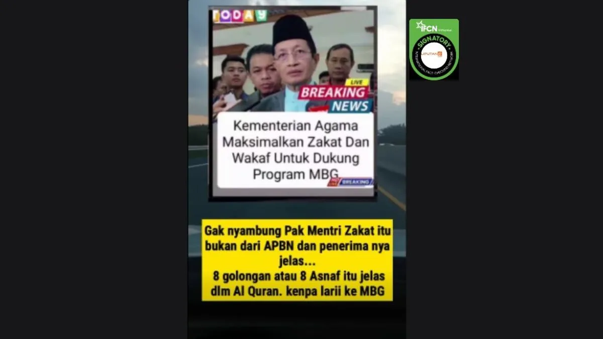 Kemenag Tegaskan Zakat Tidak Boleh Digunakan di Luar Delapan Asnaf, Bantah Klaim Terkait Program MBG