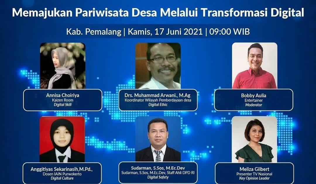 Webinar Literasi Digital: Transformasi Desa Wisata ke Ruang Digital Perlu Diimbangi Etika Bermedsos