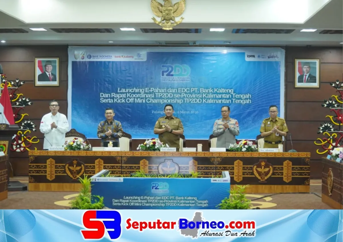 Wagub Kalteng Resmikan Aplikasi E-PAHARI dan Layanan EDC Bank Kalteng