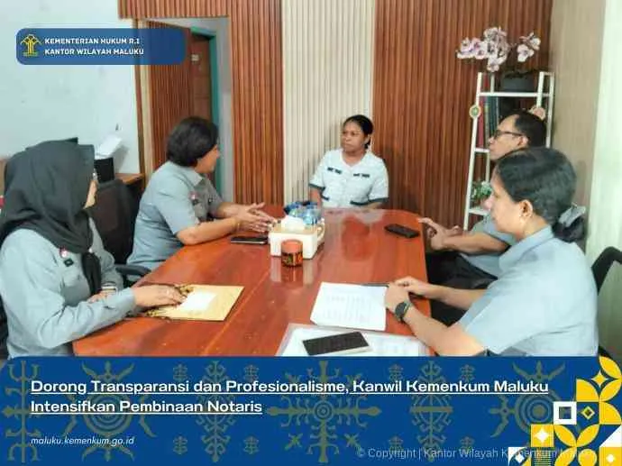 Kanwil Kemenkum Maluku Intensifkan Pembinaan Notaris di Maluku Tenggara dan Tual