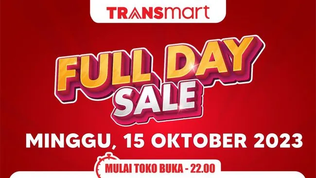 Transmart Full Day Sale Digelar 15 Oktober 2023, Diskon Bahan Dapur hingga Kebutuhan Keluarga