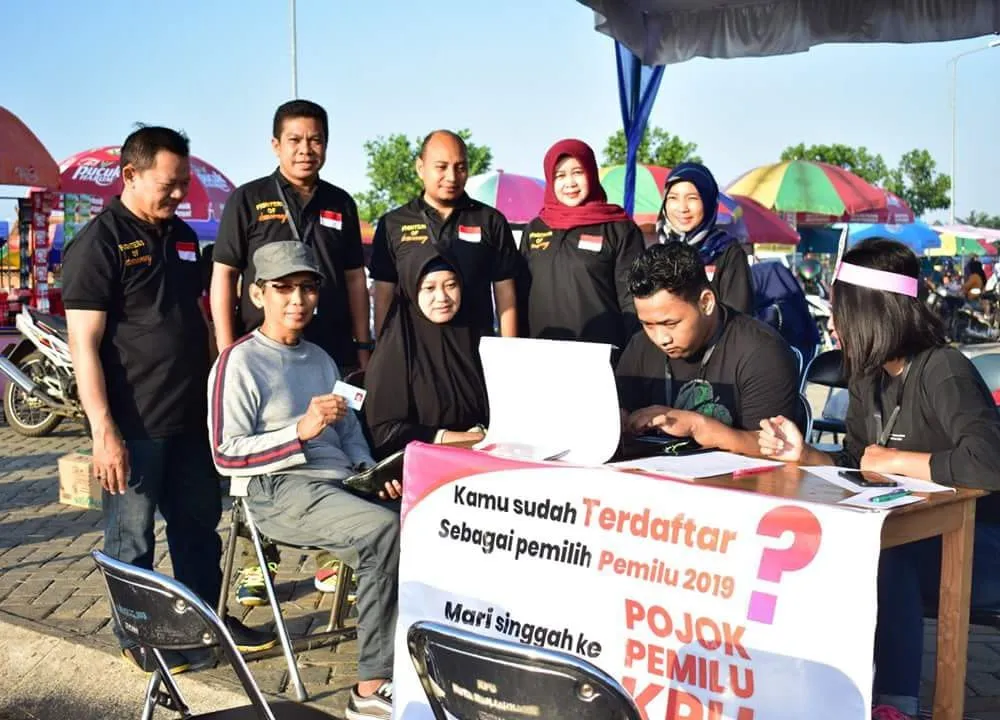 KPU Banjarbaru Gelar Pojok Pemilu di Car Free Day untuk Sosialisasi Tahapan Pemilu 2019