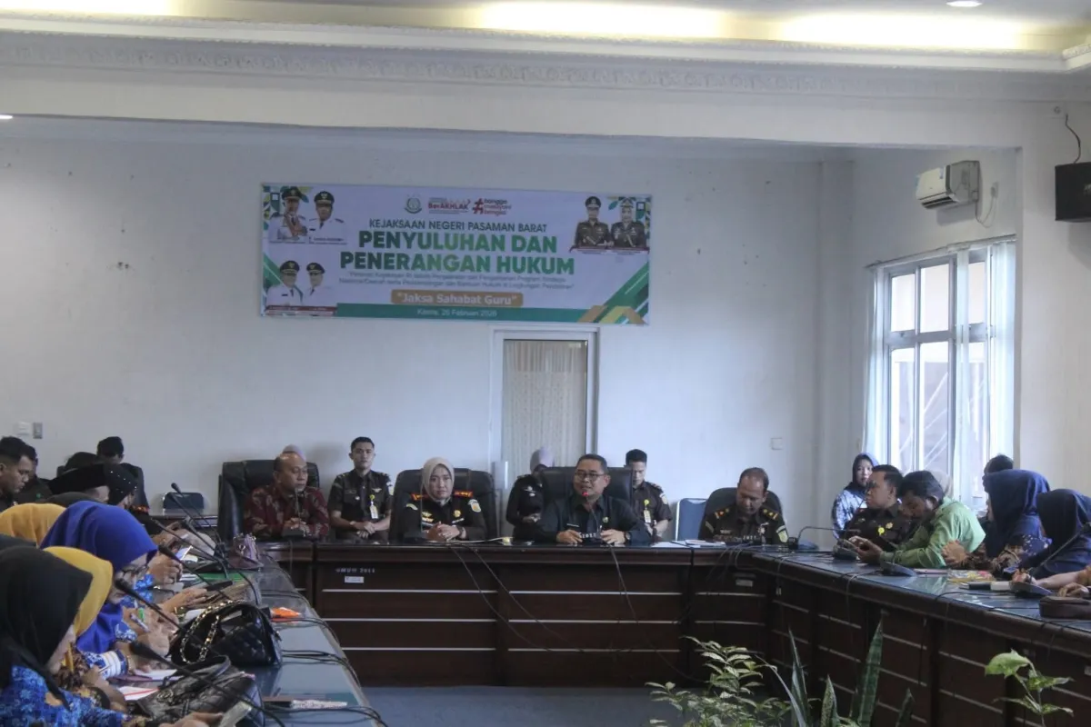 Kejari Pasaman Barat Gelar Jaksa Sahabat Guru, Dorong Pengelolaan Dana Sekolah yang Transparan