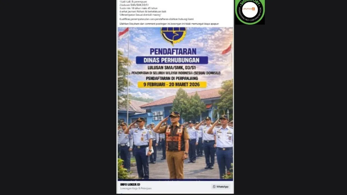 Dishub Sumbar Bantah Informasi Link Pendaftaran CPNS Periode 9 Februari–20 Maret 2026