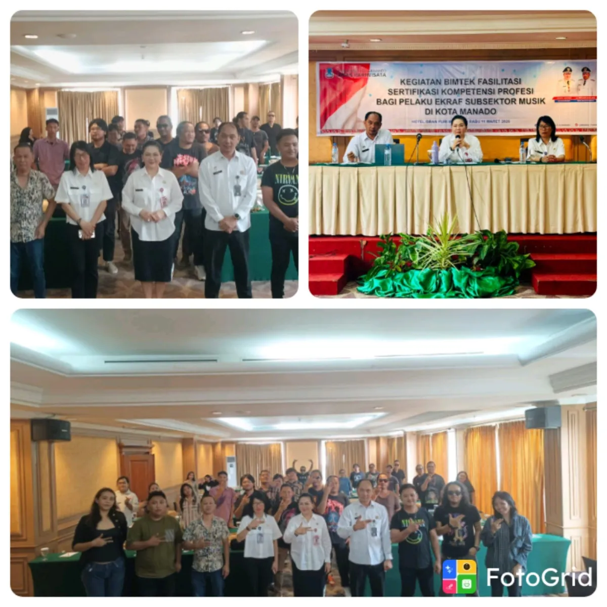 Pemkot Manado Gelar Bimtek Sertifikasi Kompetensi Musik, Diikuti 59 Peserta