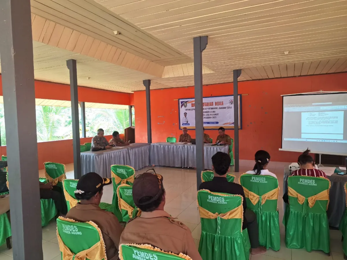 Musdes Sumber Agung Bahas LKPJ 2025, Evaluasi Program dan Anggaran Desa