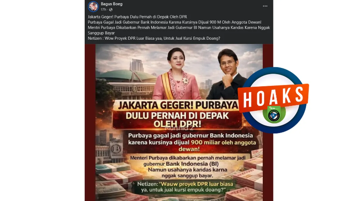 Kemenkeu Tegaskan Hoaks soal Purbaya Yudhi Sadewa Gagal Jadi Gubernur BI karena Diminta Rp 900 Miliar