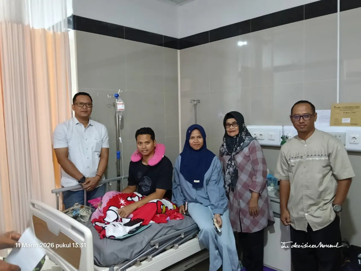Insiden Pengendara Tersangkut Kabel Internet di Kotabumi Diselesaikan Secara Kekeluargaan