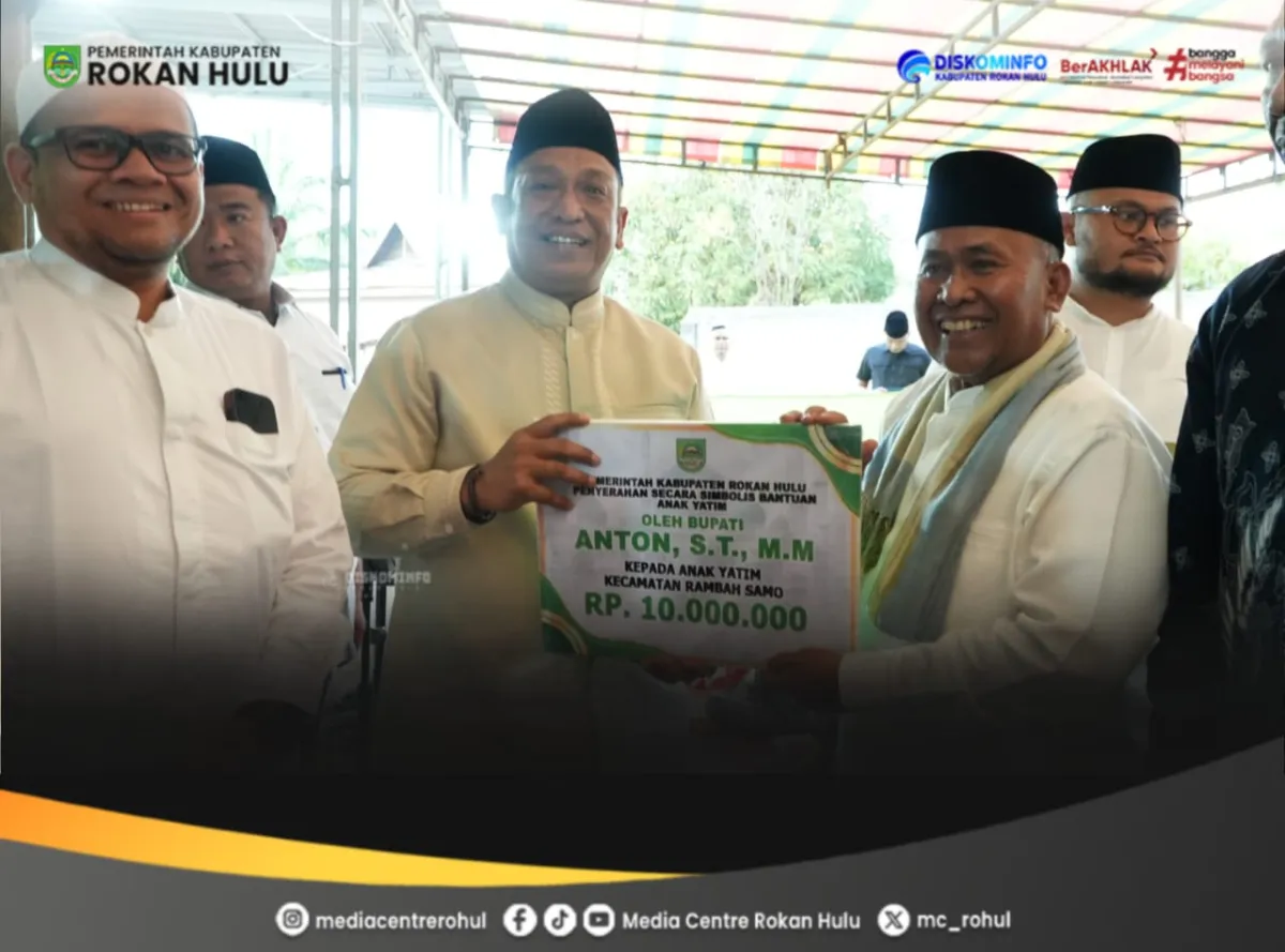 Safari Ramadan di Desa Karya Mulya, Bupati Rohul Serahkan Bantuan dan Tampung Aspirasi Warga