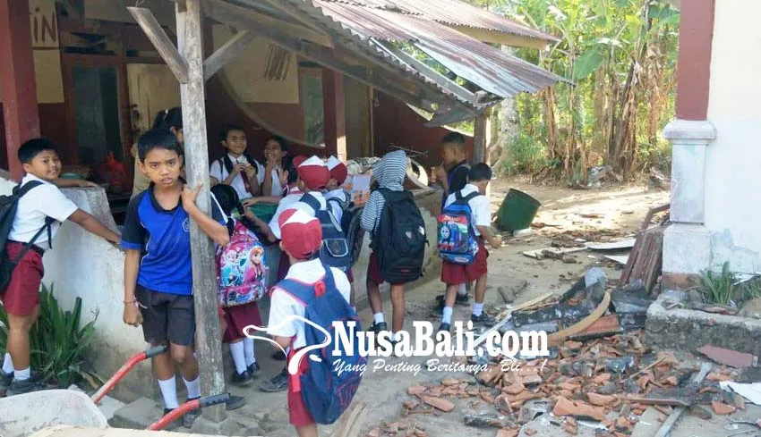 Kegiatan Belajar di SDN 3 Depeha Kembali Normal Pasca Gempa, Pemakaian Ruang Kelas Masih Sementara