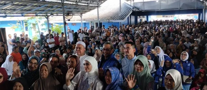 500 Pengemudi Ojol Hadiri Pasar Murah Ramadhan PAN di Way Halim Bandar Lampung