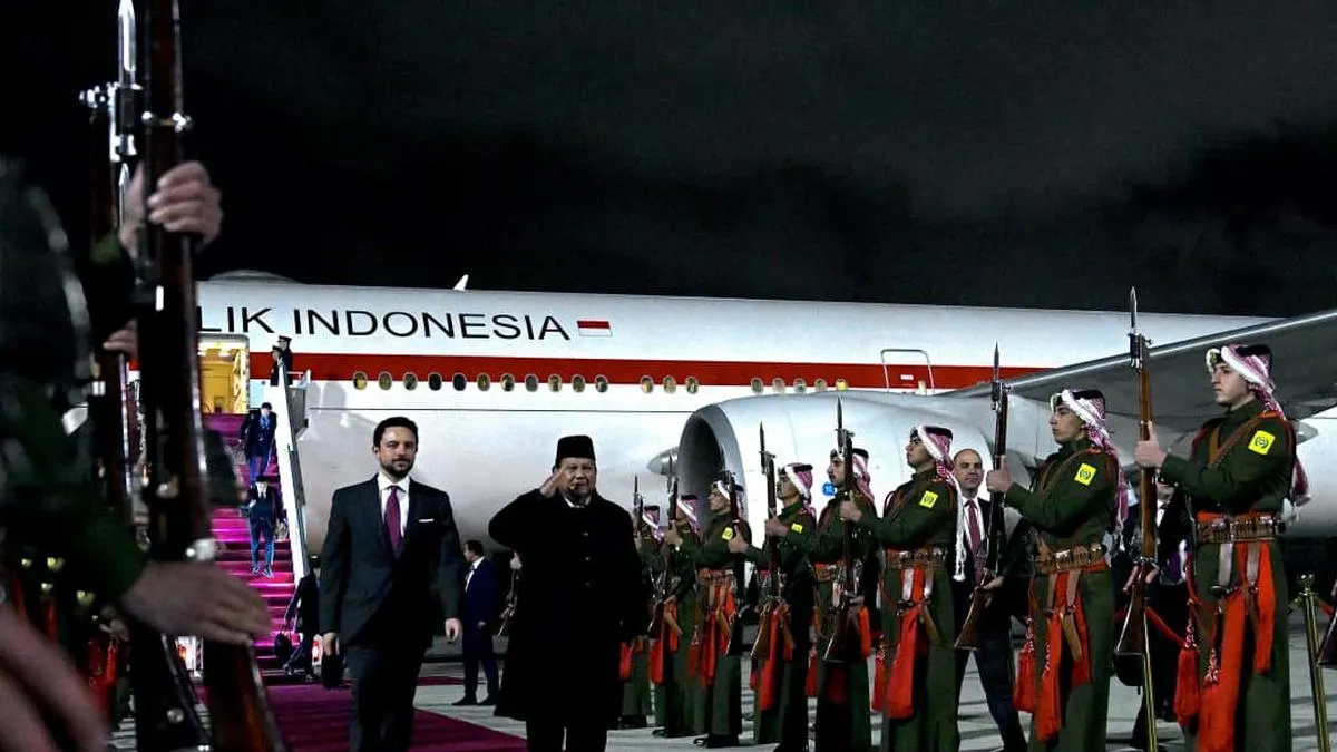 Agenda Prabowo di Amman Diawali Pengawalan F-16 dan Sambutan Putra Mahkota Yordania