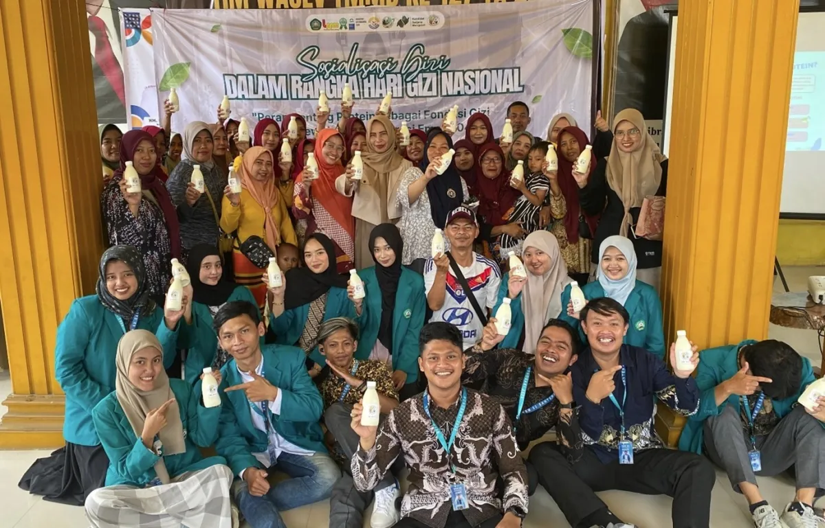 Mahasiswa KSM-N UNISMA Gelar Edukasi Gizi dan Demo Susu Pasteurisasi di Desa Wonosari