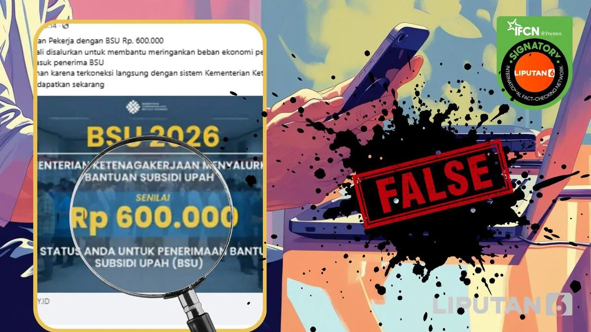 Hoaks Tautan Cek Status Penerima BSU 2026 Beredar di Media Sosial, Warganet Diminta Waspada