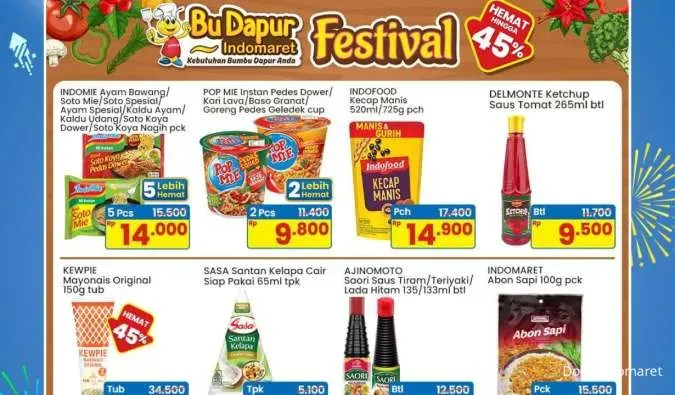 Promo Indomaret Kebutuhan Dapur 12–18 Maret 2026: Diskon hingga 45% dan Beli 2 Gratis 1