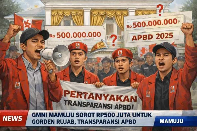 GMNI Mamuju Soroti Anggaran Rp500 Juta untuk Gorden Rujab, Transparansi APBD 2025 Dipertanyakan