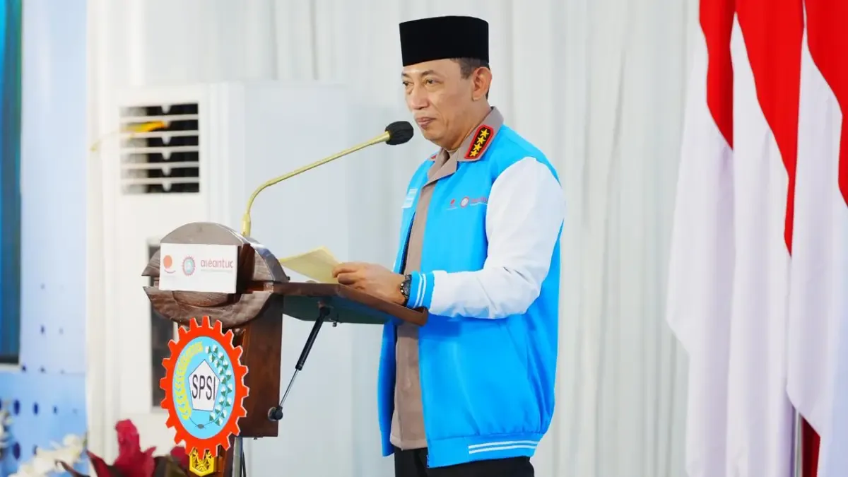 Kapolri Ajak Buruh KSPSI Perkuat Persatuan Hadapi Dampak Krisis Global dan Jaga Iklim Investasi