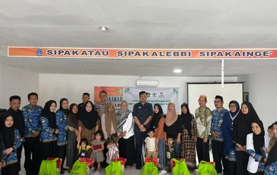 BAZNAS Bone Salurkan 114 Paket Bantuan Gizi untuk Balita Stunting dan Ibu Hamil di Awangpone