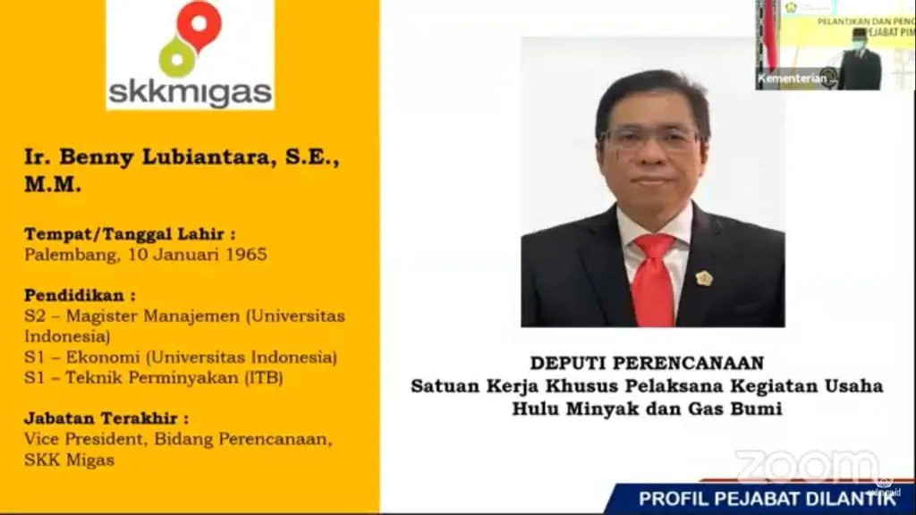 Menteri ESDM Lantik Benny Lubiantara sebagai Deputi Perencanaan SKK Migas