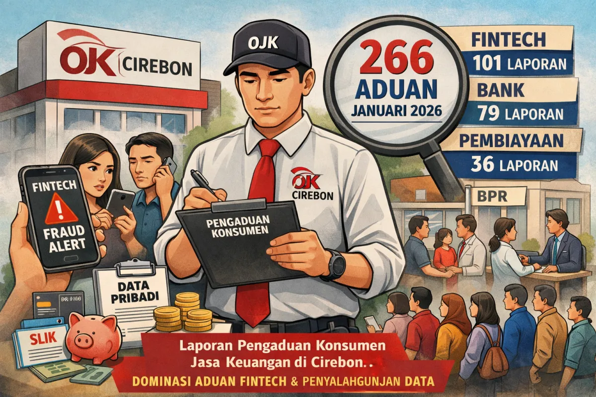 OJK Cirebon Catat 266 Aduan Konsumen Jasa Keuangan pada Januari 2026, Fintech Paling Banyak Dilaporkan