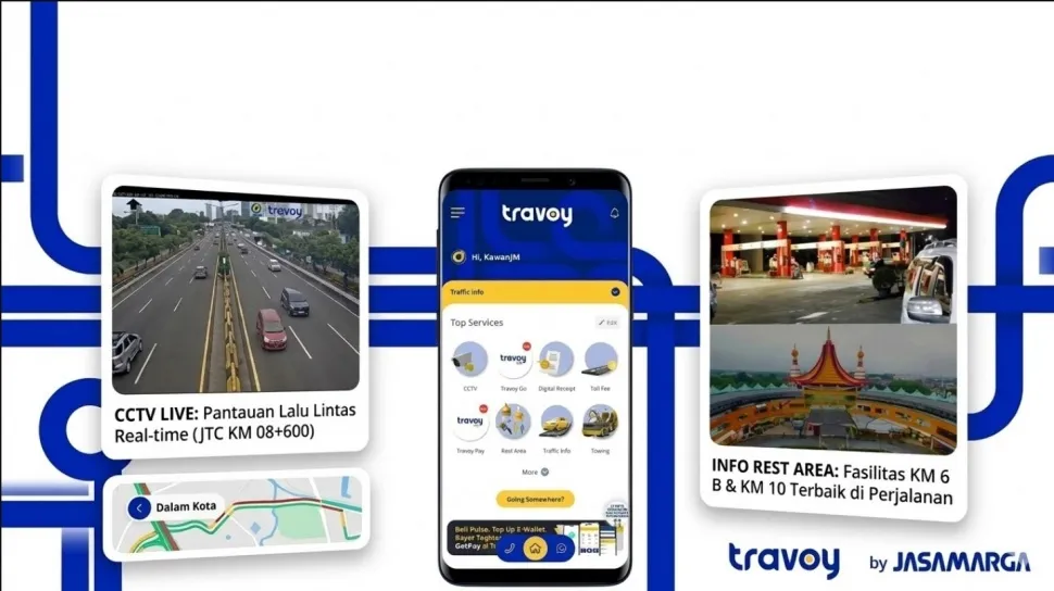 Mengenal Travoy, Aplikasi Jasa Marga untuk Pantau CCTV Tol, Cek Tarif, dan Cari Rest Area saat Mudik Lebaran 2026