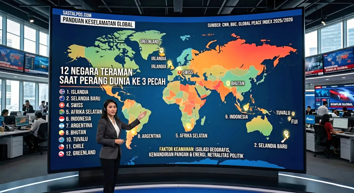 Daftar 12 Negara yang Dinilai Paling Aman Jika Perang Dunia Pecah, Berdasarkan Analisis dan Indeks Perdamaian
