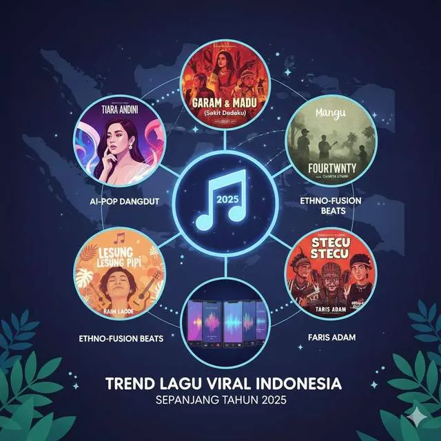 Deretan Lagu yang Viral di Indonesia Sepanjang 2025, dari Hip-dut hingga Pop R&B
