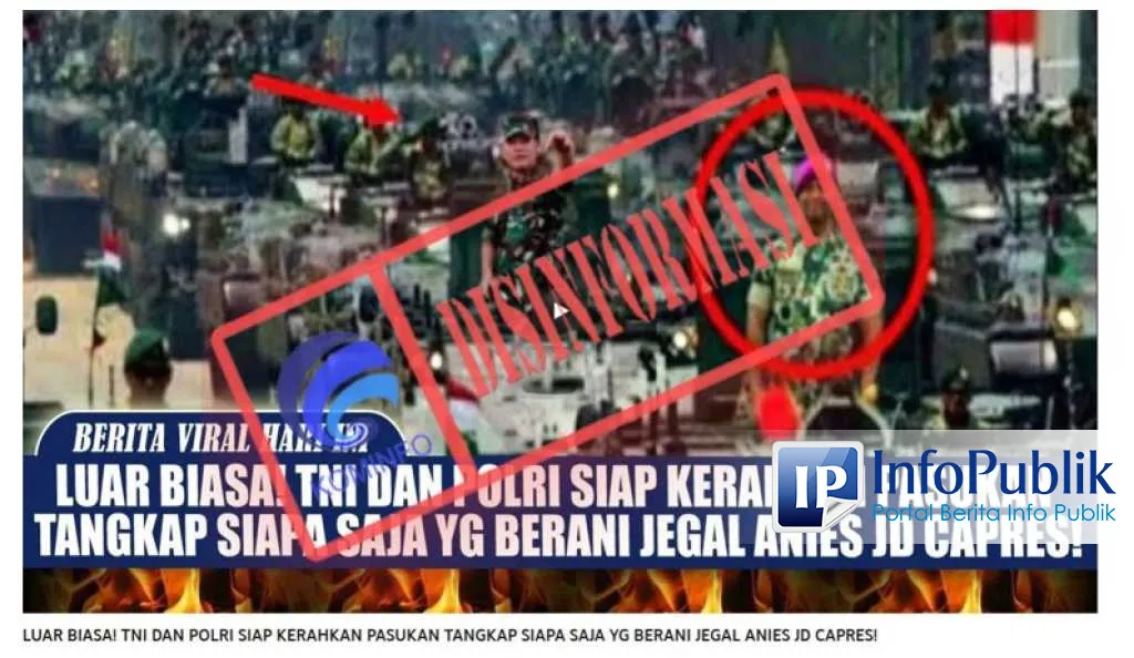 Cek Fakta: Video YouTube Klaim TNI-Polri Dikerahkan untuk Tangkap Pihak yang Menjegal Anies Baswedan
