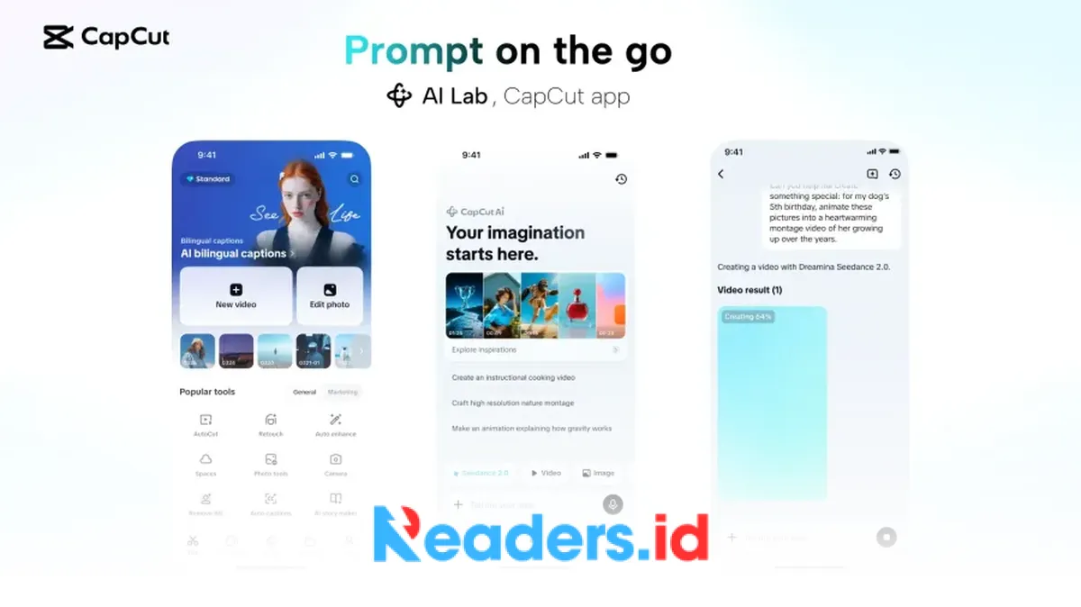 CapCut Luncurkan Dreamina Seedance 2.0, Model AI untuk Video Lebih Realistis dan Sinematik