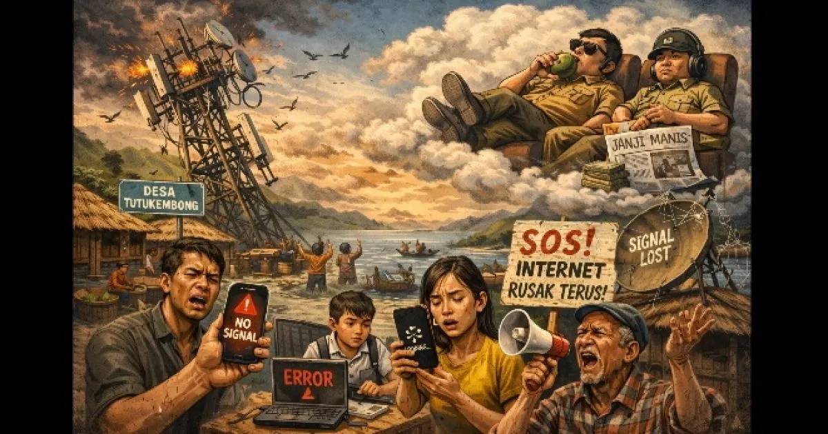 Internet Kerap Bermasalah di Desa Tutukembong, Warga Soroti Minimnya Tindak Lanjut Pemerintah