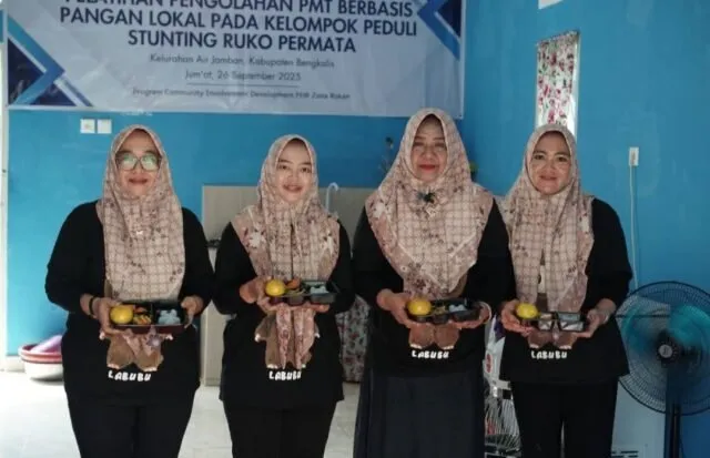 Kader Posyandu Air Jamban Inisiasi Dapur Sehat Swadaya untuk Cegah Stunting