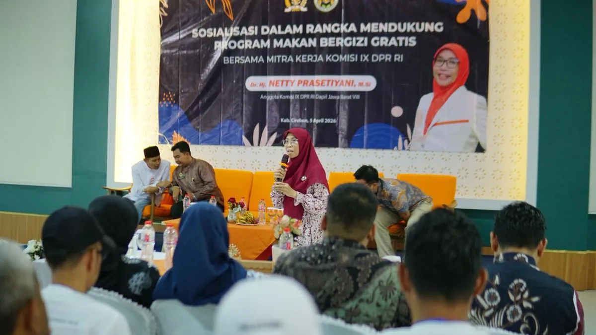 Netty Prasetiyani Sosialisasikan Program Makan Bergizi Gratis di Cirebon, Dorong Pola Makan Sehat dari Keluarga