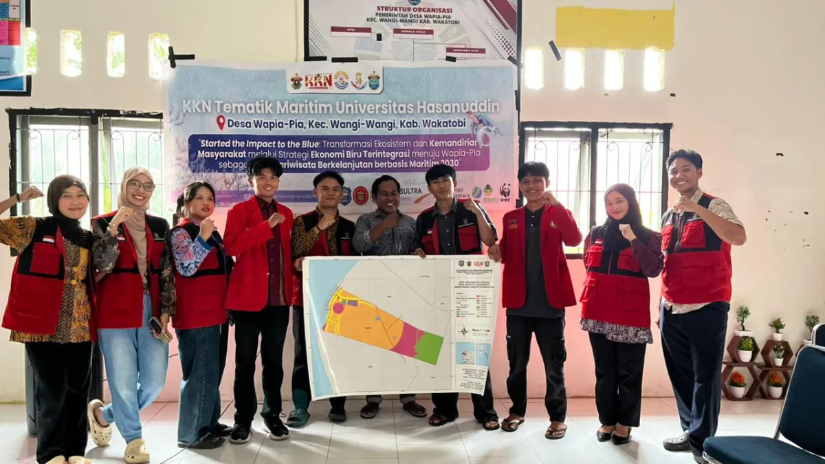 Mahasiswa PWK Unhas Susun Peta Pola Ruang dan Masterplan Agromaritim untuk Desa Wapia-Pia