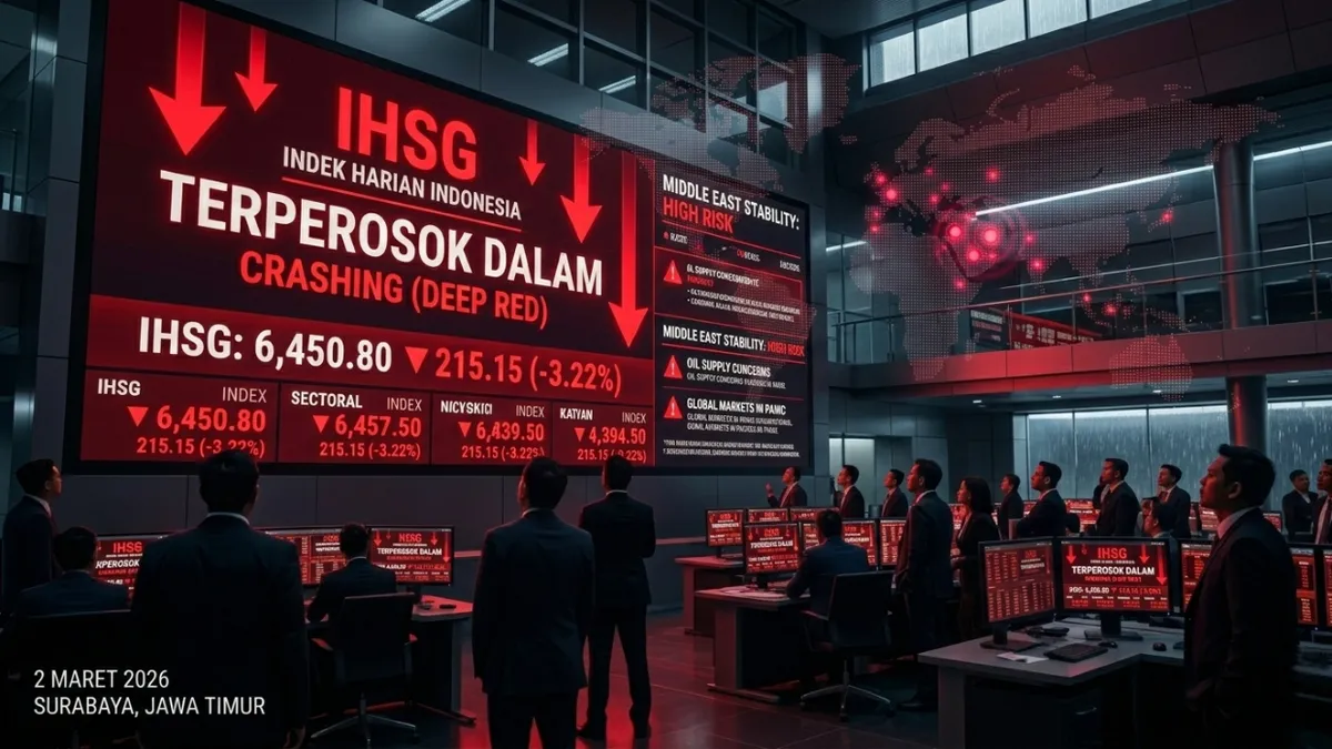 Menjelang Libur Lebaran, IHSG Ditutup Melemah di Tengah Ketidakpastian Konflik Global