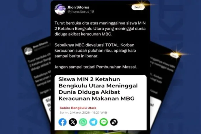 Cek Fakta: Kematian Siswa MIN 2 Bengkulu Utara Tidak Terkait Program Makan Bergizi Gratis