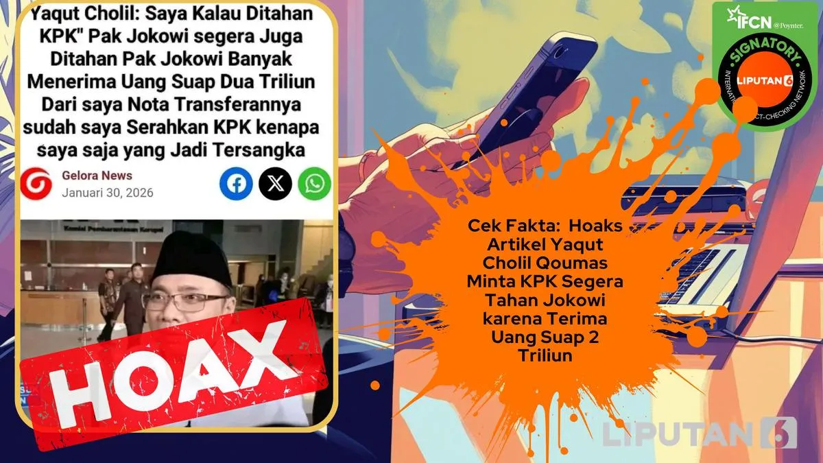 Hoaks yang Mengaitkan Yaqut Cholil Qoumas Kembali Beredar, Ini Daftarnya