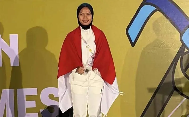 Atlet Asal Bengkalis Helin Wardina Sabet Dua Emas di ASEAN Para Games Thailand