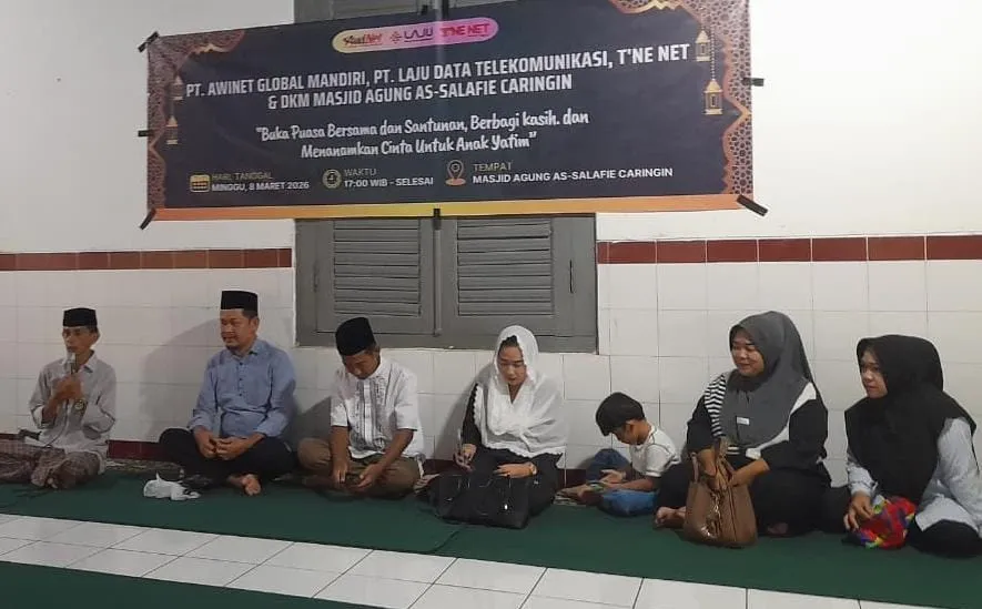 Tiga Perusahaan Jaringan Internet Santuni 80 Anak Yatim di Labuan Pandeglang