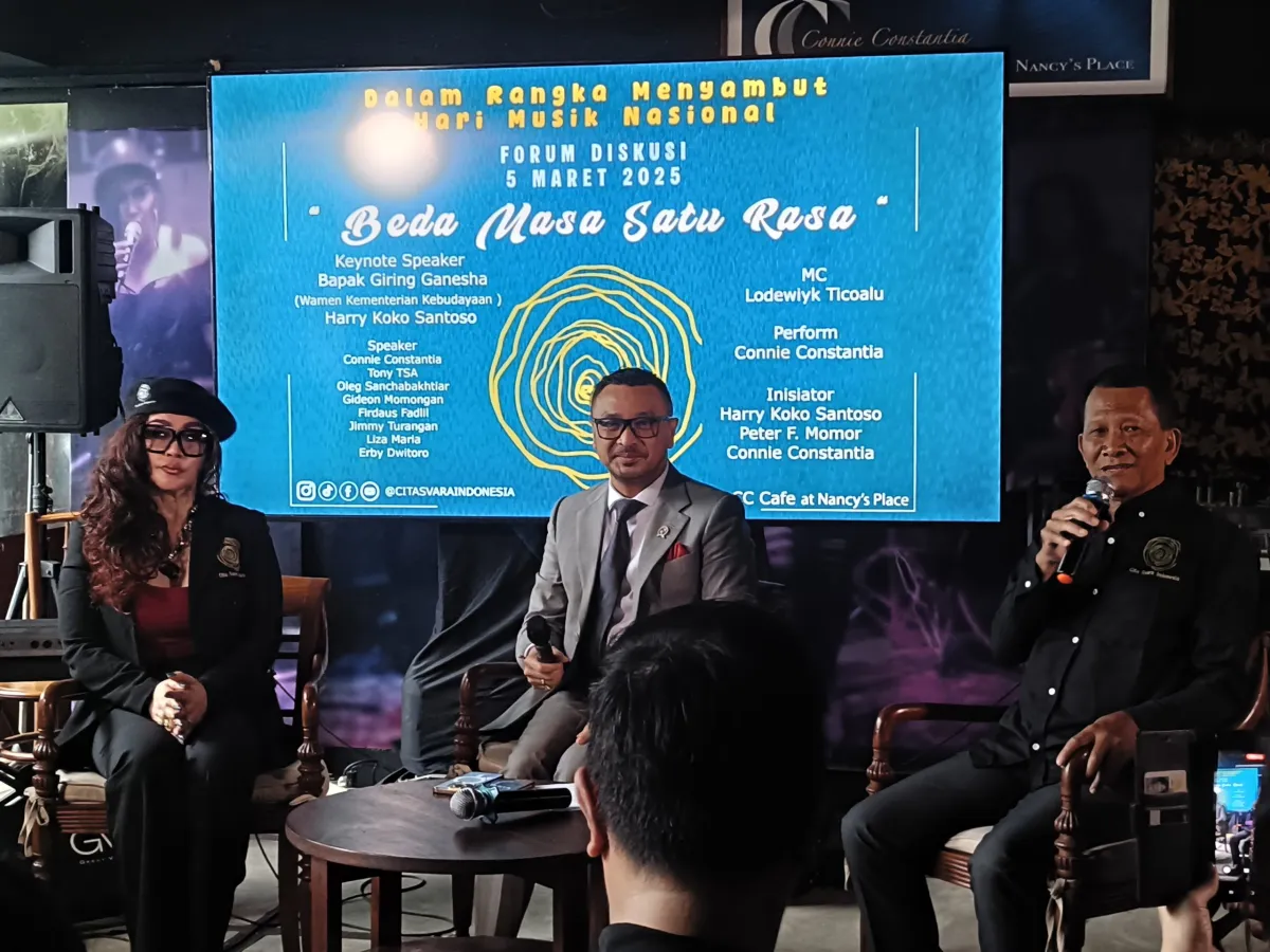 Forum “Beda Masa Satu Rasa” Pertemukan Musisi Lintas Generasi Jelang Hari Musik Nasional 2026