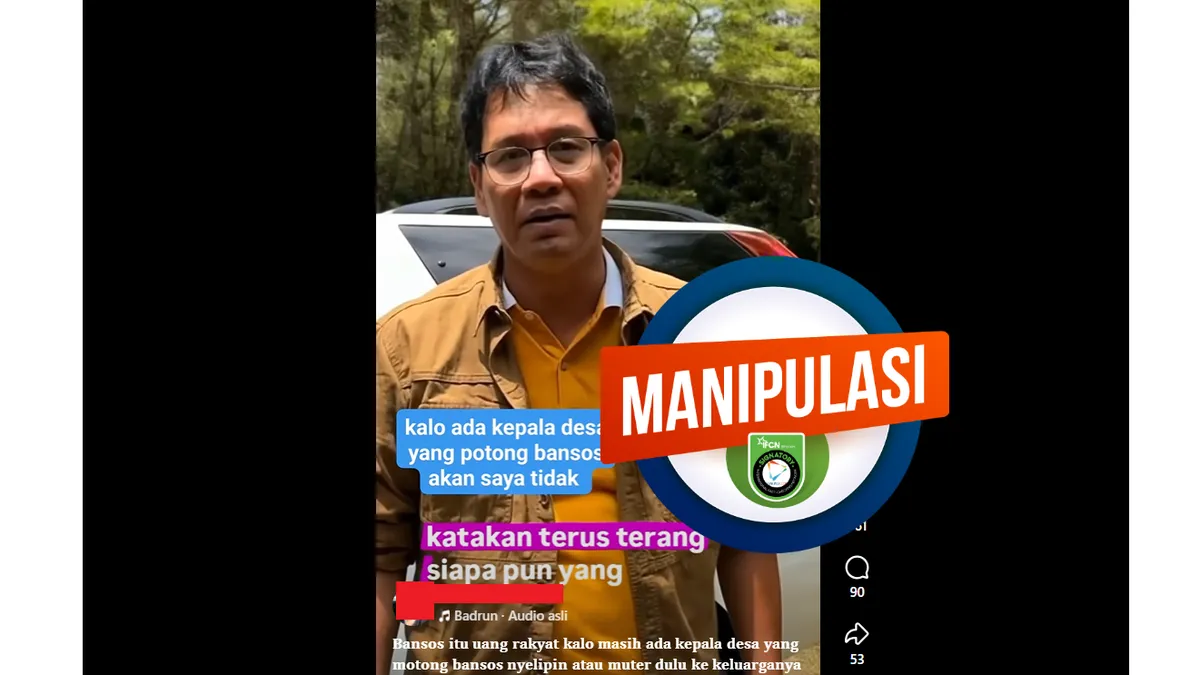 Hoaks Video Klaim Menkeu Purbaya Ancam Kades yang Potong Dana Bansos Beredar di Media Sosial
