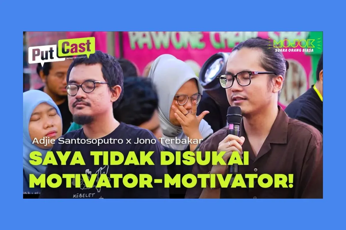 Adjie Santosoputro Bahas Mindfulness sebagai Latihan Sadar Diri di PutCast On Stage Festival Mojok 2023