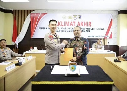 Kapolda Maluku Pimpin Taklimat Akhir Audit BPK RI atas Pengelolaan Keuangan TA 2025