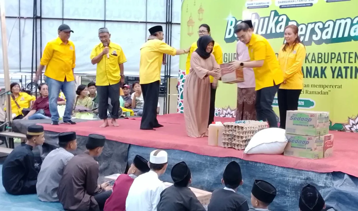 DPD Golkar Poso Tutup Rangkaian Agenda Organisasi dengan Buka Puasa Bersama dan Santunan Anak Yatim