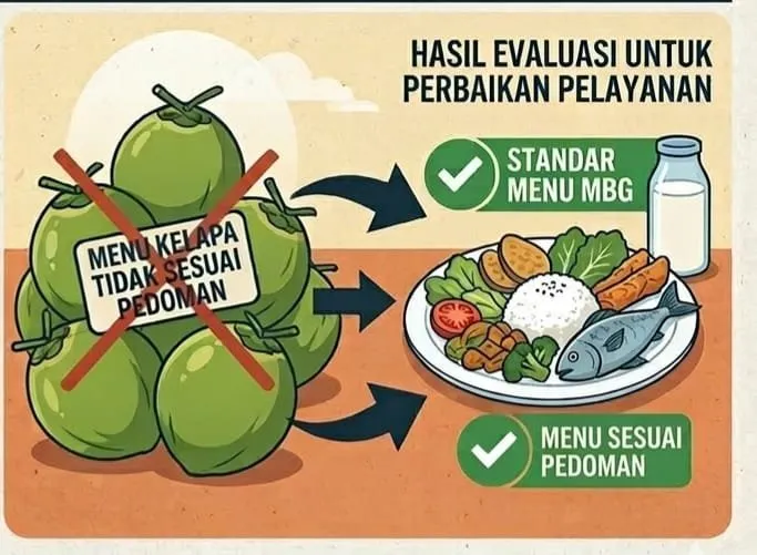 BGN Hentikan Sementara 9 SPPG di Gresik Usai Sajikan Kelapa Utuh pada Program MBG