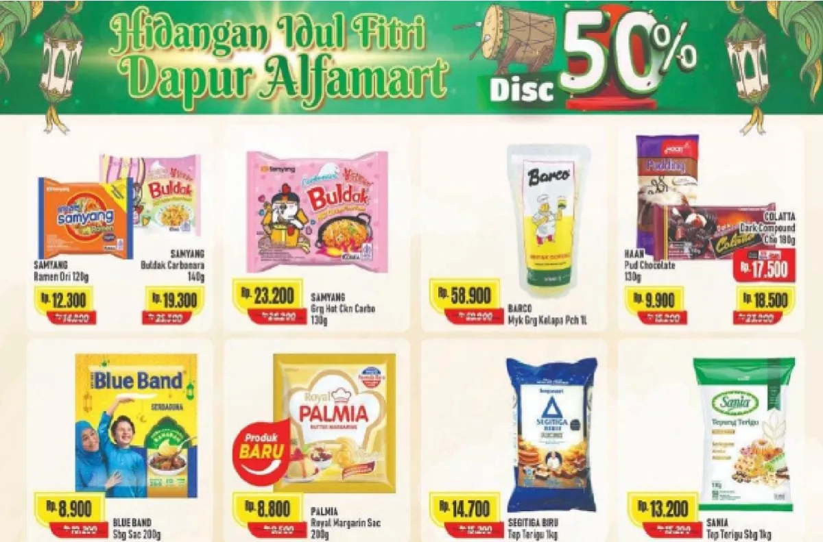Katalog Promo Alfamart Rabu 11 Maret 2026: Diskon hingga 50% untuk Kebutuhan Dapur, Popok, dan Camilan