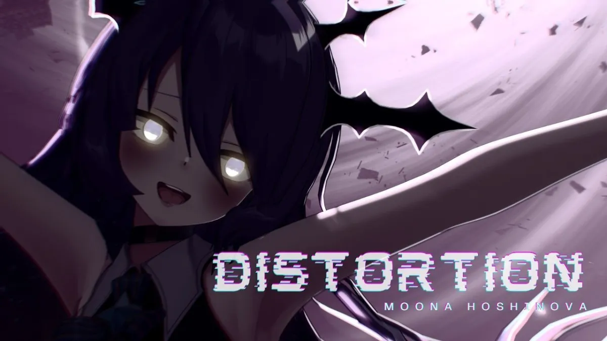 Moona Hoshinova Rilis Video Musik “Distortion”, Lagu dari Album Debut PANDORA