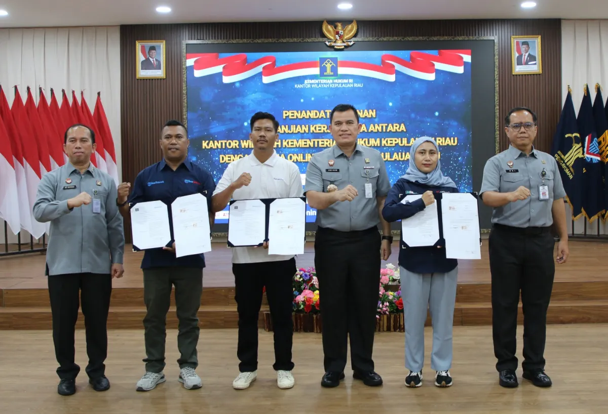 Kanwil Kemenkum Kepri Teken Kerja Sama Publikasi Media 2026 untuk Perkuat Transparansi