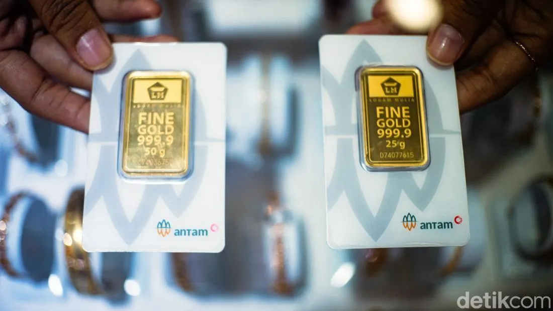 Harga Emas Antam Menguat di Tengah Ketidakpastian Ekonomi