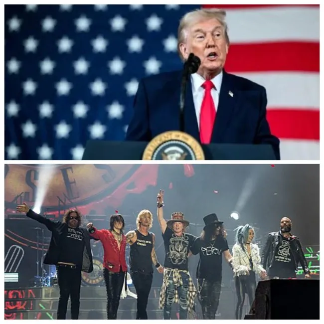 Trump Putar “November Rain” di Forum Perdamaian, Penolakan Guns N’ Roses Kembali Disorot